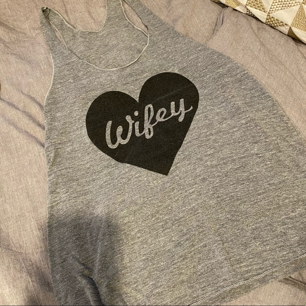 Wifey American Apparel Racerback Tank Top